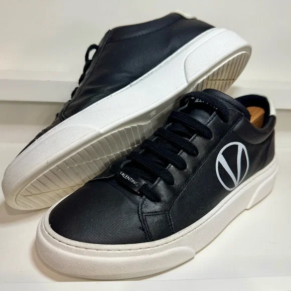 VALENTINO BY MARIO VALENTINO Febo Sauvage Pt. Leather Sneakers Men 7 Women 8.5 - Picture 16 of 16